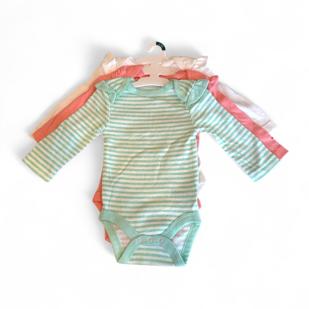 Girls 0-3 month Cloud Island onesie lot